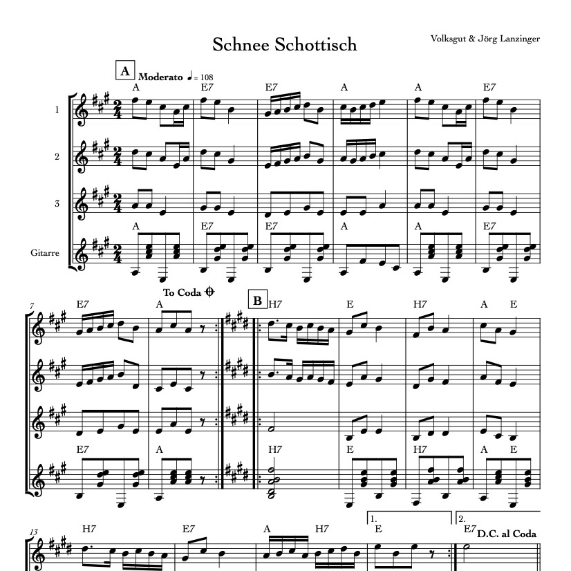 Schnee Schottisch